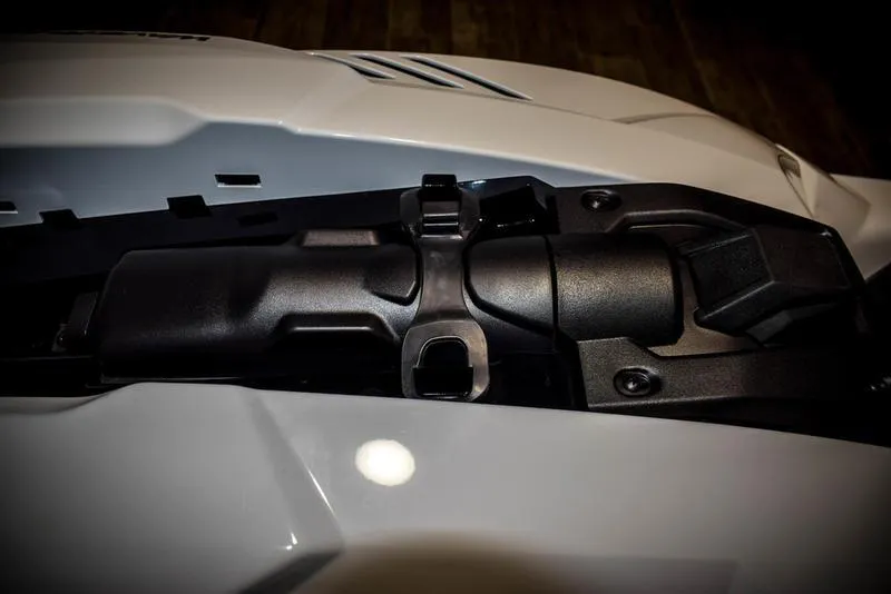 Slide: The Image of Close-up of 2022 Yamaha WaveRunner SuperJet engine compartment. - 13