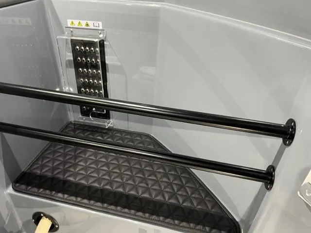 Slide: The Image of 2022 BRABUS Shadow 500 Cabin interior with quilted mat and control panel. - 41