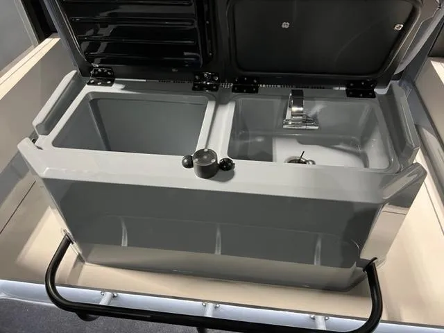 Slide: The Image of 2022 BRABUS Shadow 500 Cabin interior sink and storage compartment. - 42