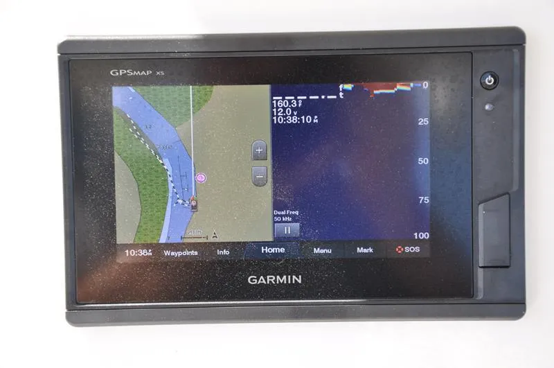 Slide: The Image of Garmin GPSMAP XS navigation system on a 2021 Century Coronado boat. - 17