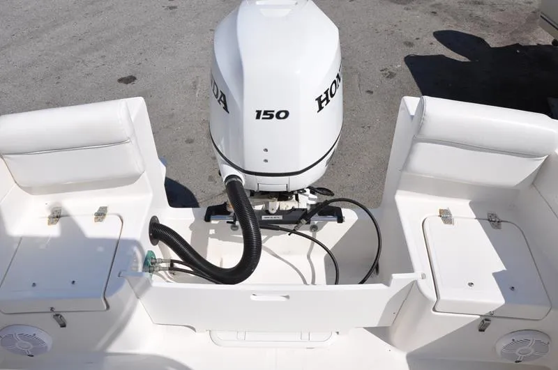 Slide: The Image of Century Coronado 2021 boat with Honda 150 outboard motor. - 9