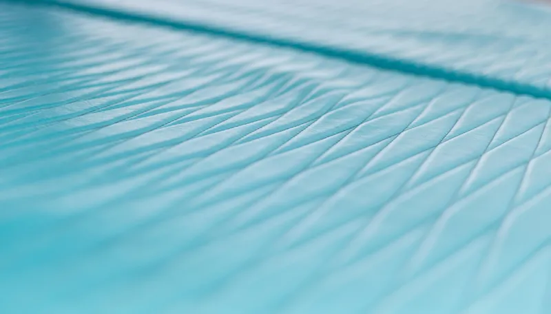 Slide: The Image of Turquoise quilted pattern on Sunreef 68 Supreme yacht, 2018 model. - 29