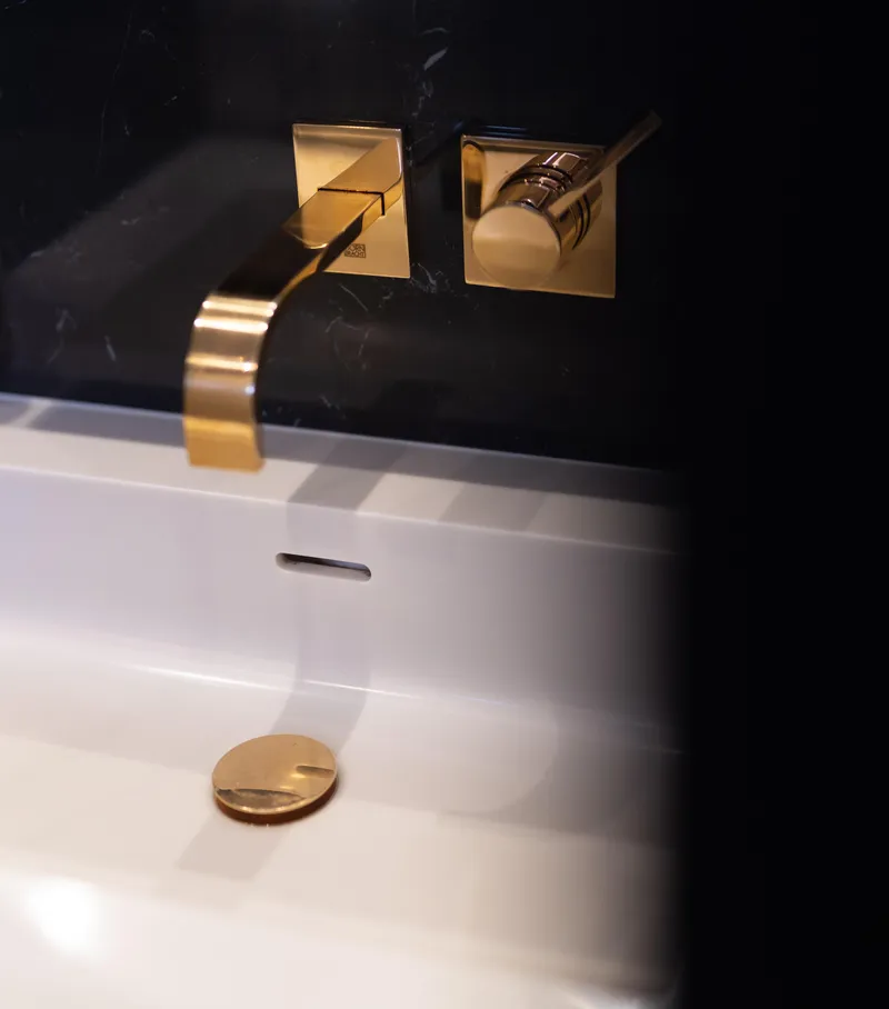 Slide: The Image of Luxurious gold faucet in Sunreef 68 Supreme yacht, 2018 model. - 38