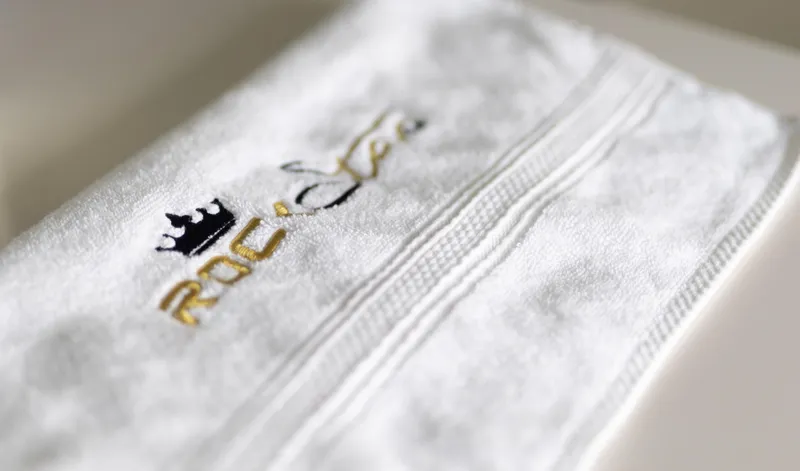 Slide: The Image of White towel with embroidered logo on Sunreef 68 Supreme yacht, 2018 model. - 6
