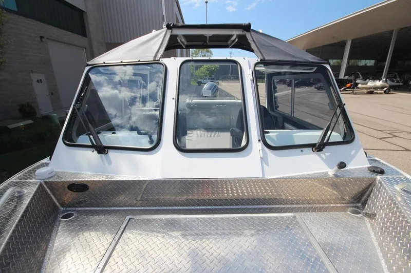 Slide: The Image of 2023 Weldcraft 210 Revolution F200XB Walleye Edition boat, front view, in stock. - 39