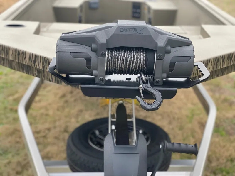 Slide: The Image of 2023 Thor Lake Hammer boat winch with durable cable and hook. - 11