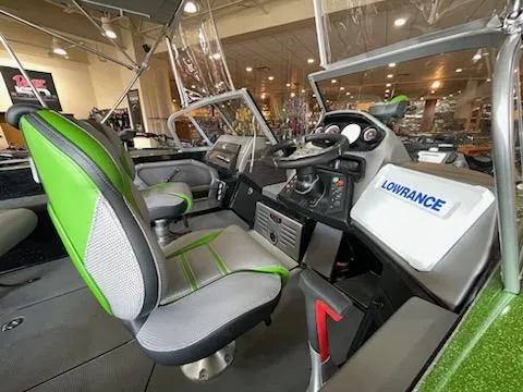 Slide: The Image of 2023 Ranger 620FS Ranger Cup Equipped boat interior with Lowrance electronics. - 3