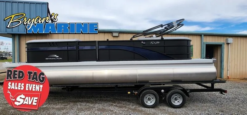 The Image of 2023 Bennington 23 SXSR pontoon boat at Bryan's Marine, red tag sales event. - 0