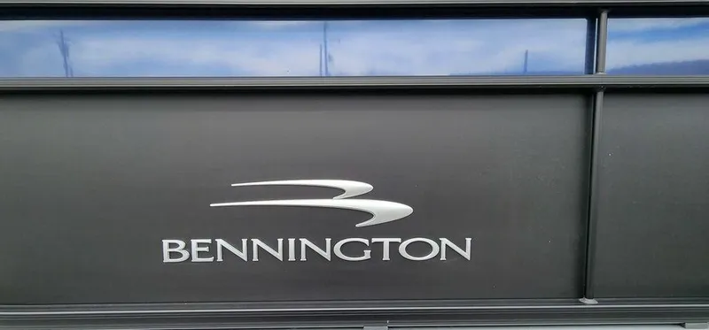 Slide: The Image of Bennington 23 SXSR 2023 logo on sleek black surface. - 5