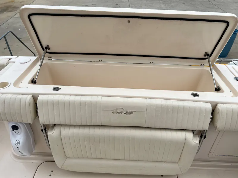 Slide: The Image of Open storage compartment on 2007 Grady-White Express 360 boat. - 19