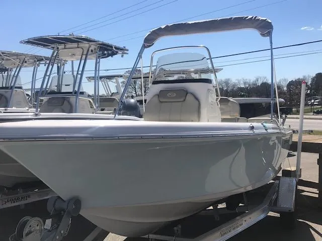 Slide: The Image of 2024 Key West 189 FS boat on trailer, side view. - 1