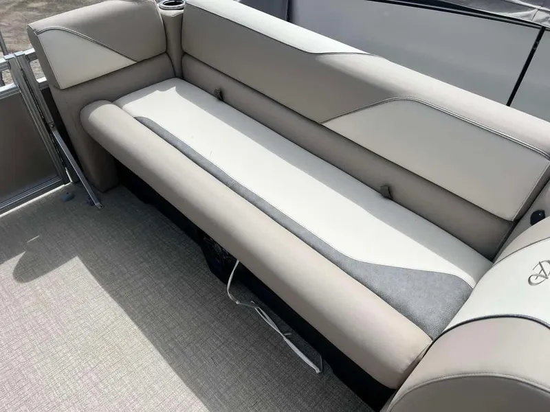 Slide: The Image of 2023 Avalon 2380 Venture Quad Lounger boat interior seating. - 10