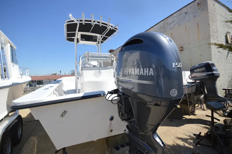 Slide: The Image of 2023 May-Craft 22 HANCOCK boat with Yamaha 150 outboard motor. - 2