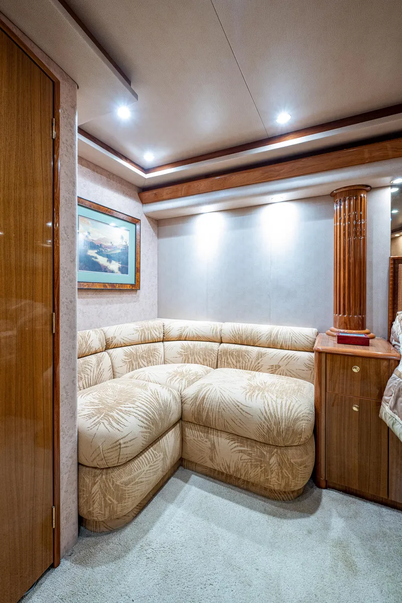 Slide: The Image of Viking 74 Convertible Reel Estate - Master Stateroom, Seating - 17