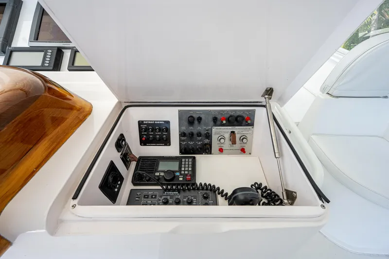 Slide: The Image of Viking 74 Convertible Reel Estate - Flybridge, Helm Electronics - 33