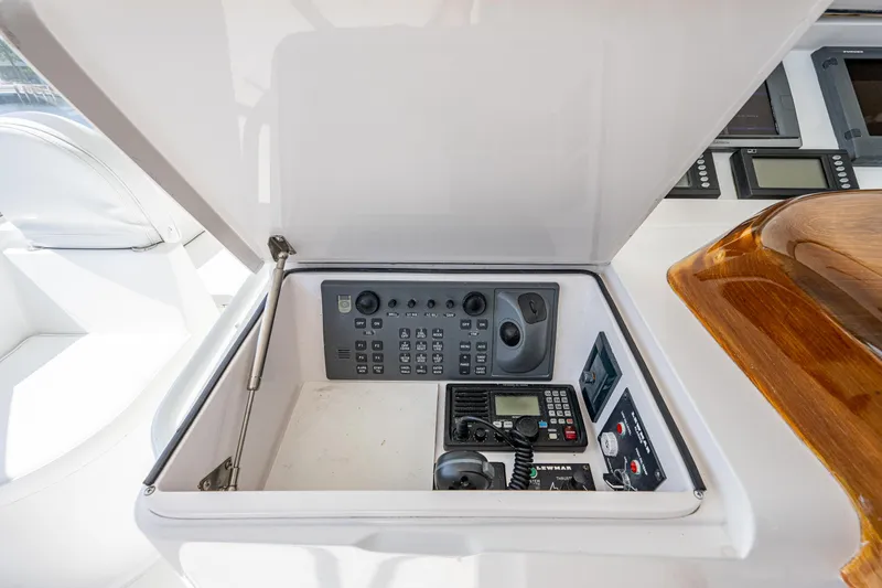 Slide: The Image of Viking 74 Convertible Reel Estate- Flybridge, Helm Electronics - 34