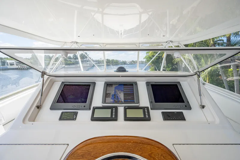 Slide: The Image of Viking 74 Convertible Reel Estate - Flybridge, Helm Electronics - 35
