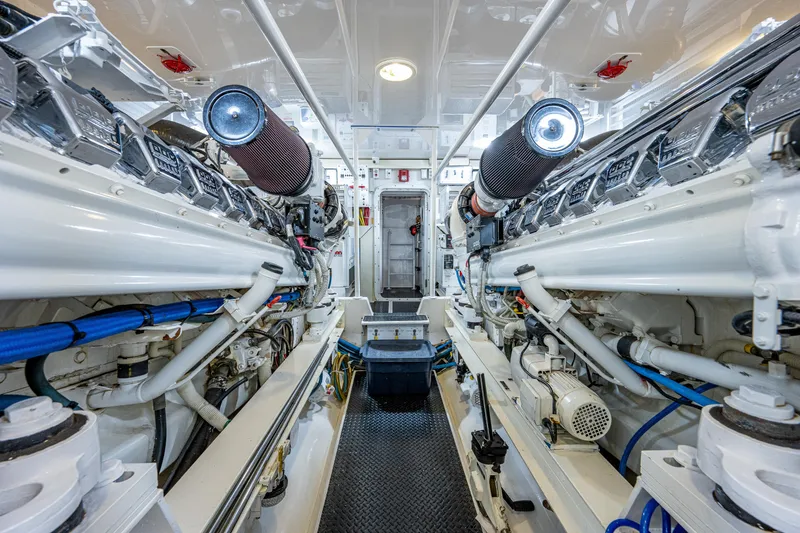 Slide: The Image of Viking 74 Convertible Reel Estate - Engine Room - 56