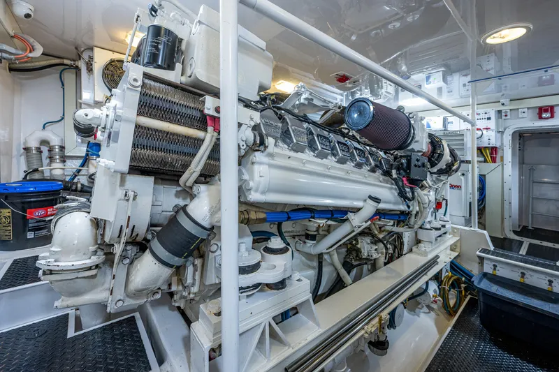 Slide: The Image of Viking 74 Convertible Reel Estate - Engine Room - 57