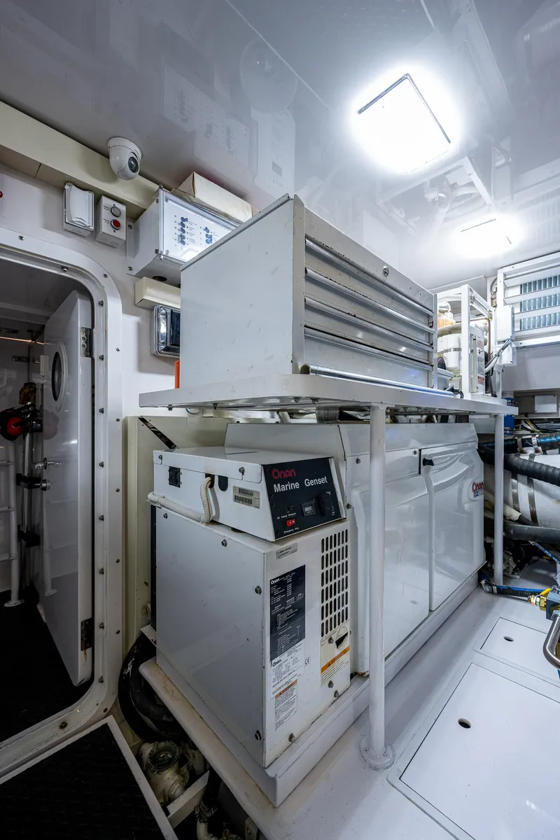 Slide: The Image of Viking 74 Convertible Reel Estate - Engine Room - 64