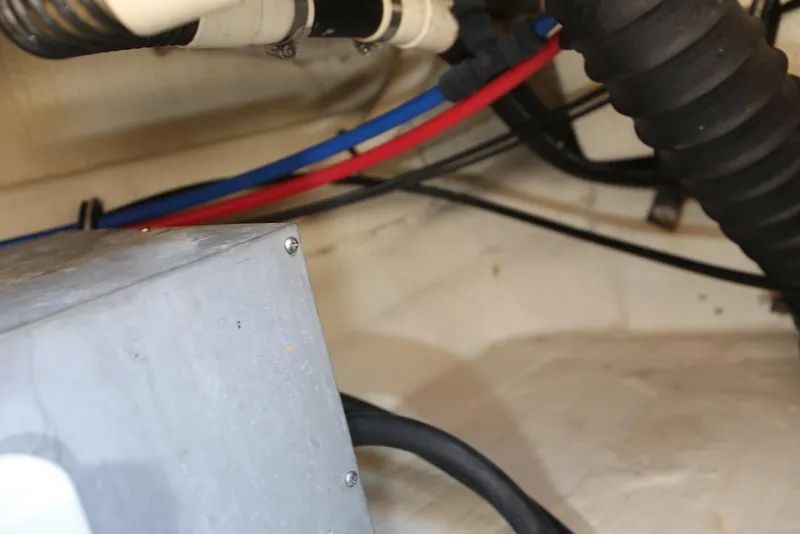 Slide: The Image of 2005 Regal Commodore 2665 boat interior wiring and components. - 38