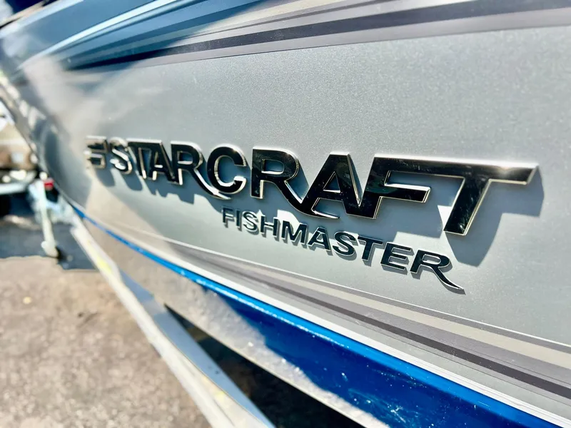 Slide: The Image of 2023 Starcraft Fishmaster 196 boat deck with storage compartments. - 6