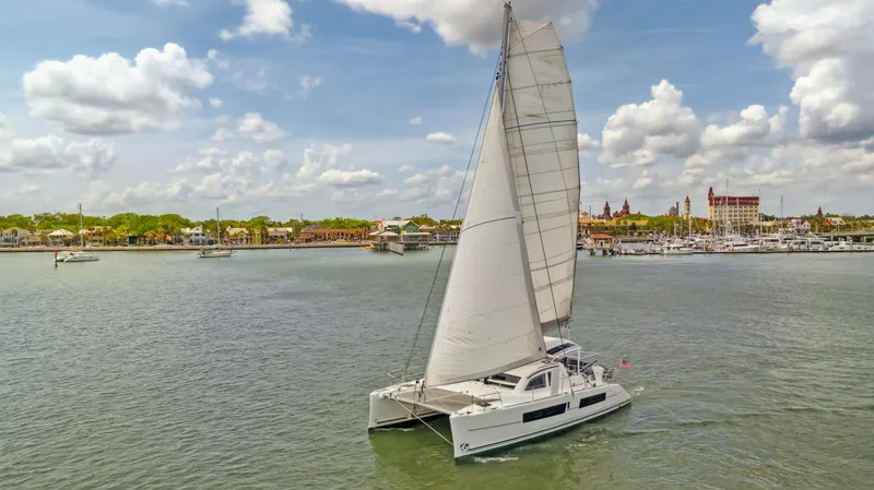 Slide: The Image of Catana 42 catamaran sailing on a sunny day, 2016 model. - 5