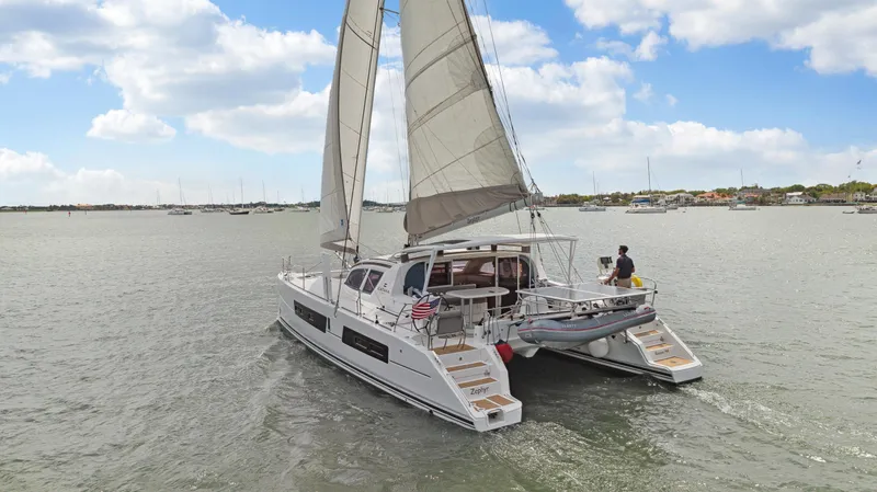 Slide: The Image of Catana 42 catamaran sailing on a sunny day, 2016 model. - 6