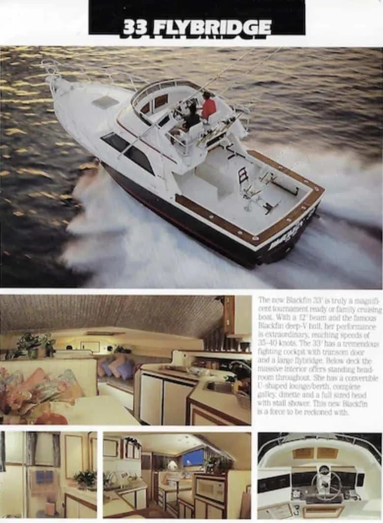 Slide: The Image of Blackfin 33 Convertible 1991 - 23
