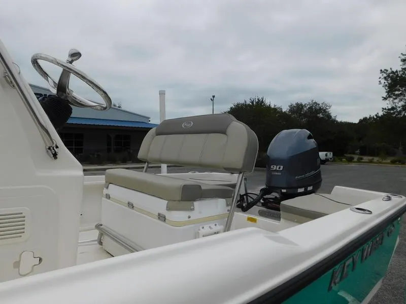 Slide: The Image of 2023 Key West 1720CC boat with Yamaha 90 outboard motor. - 8