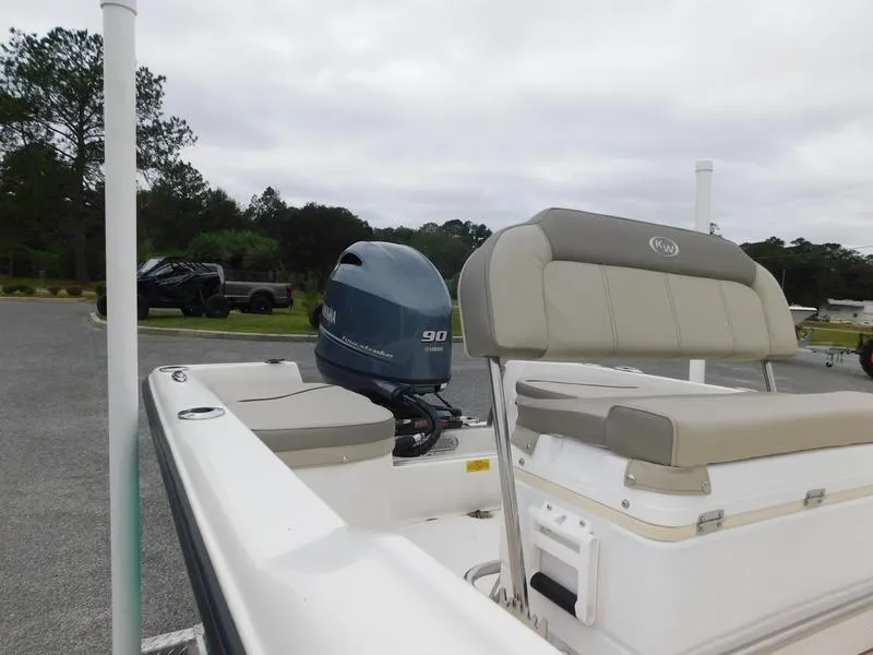 Slide: The Image of 2023 Key West 1720CC boat with Yamaha 90 outboard motor. - 9