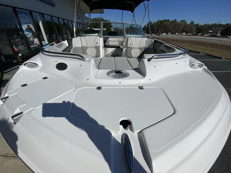 Slide: The Image of 2023 Hurricane SD2200 boat with spacious seating and sleek design. - 5