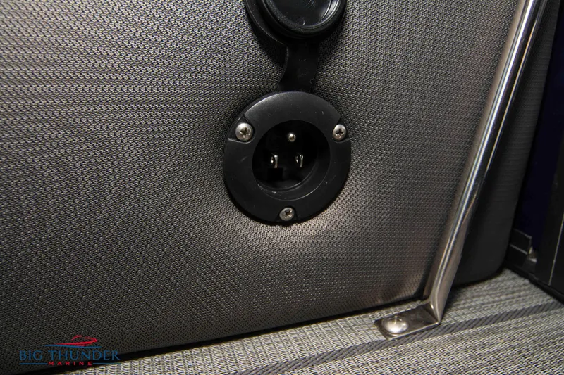 Slide: The Image of 2022 Manitou 25 OASIS RF SHP interior detail with power outlet. - 31