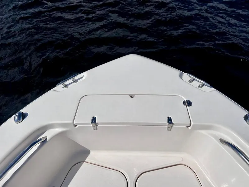 Slide: The Image of Bow of 2005 Grady-White 257 Advance boat on calm water. - 32