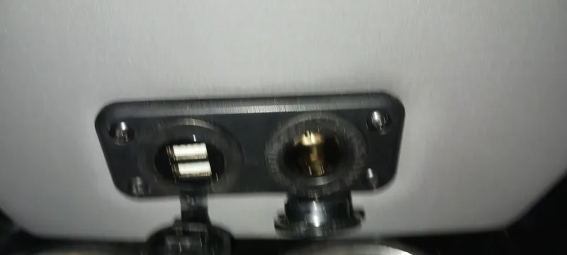 Slide: The Image of 2023 Heyday H22 USB and power outlet panel. - 22