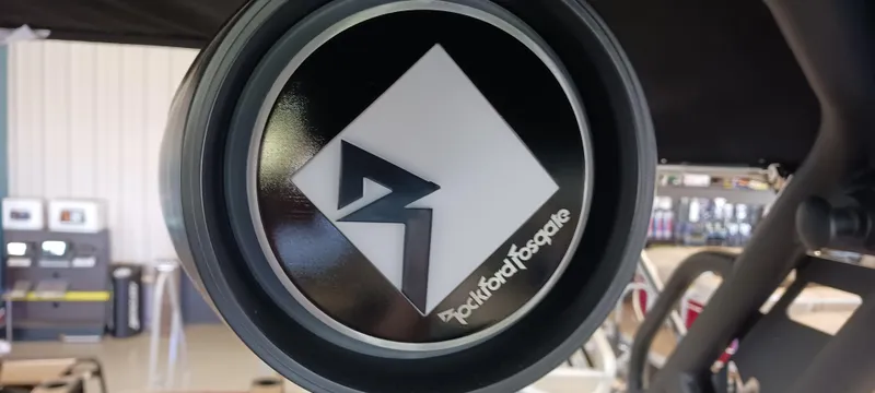 Slide: The Image of Rockford Fosgate speaker on 2023 Heyday H22 boat. - 23