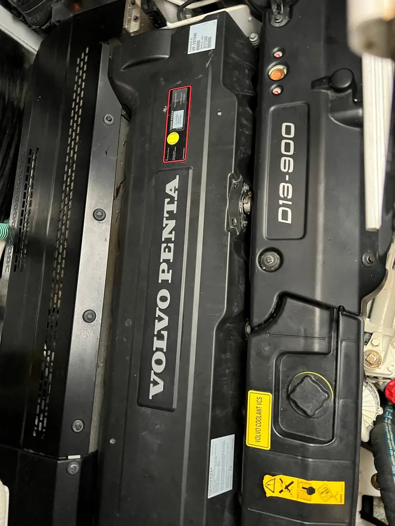 Slide: The Image of Luxurious interior of 2018 Princess V58 yacht with modern furnishings and sleek design. - 12