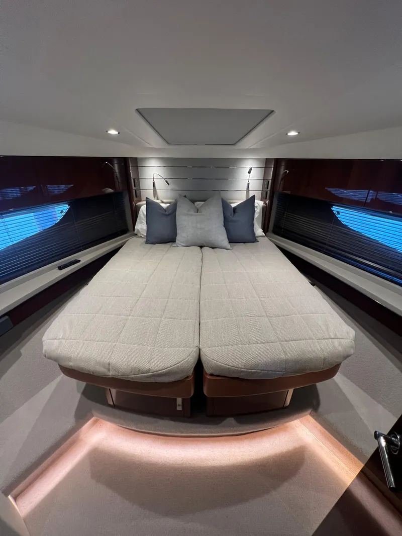 Slide: The Image of Luxurious bathroom in 2018 Princess V58 yacht with modern shower and toilet. - 34