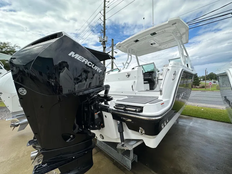 Slide: The Image of 2023 Blackfin 252 DC boat with Mercury outboard motor. - 3