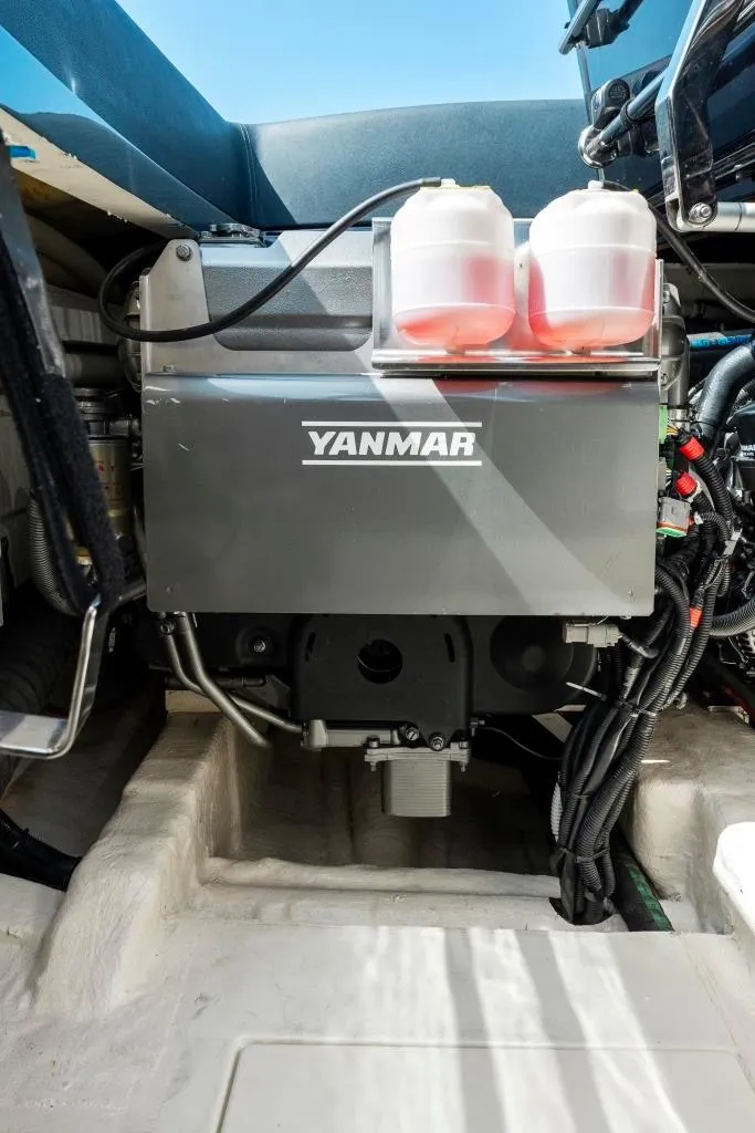 Slide: The Image of Engine compartment of a 2020 Riva Aquariva Super with Yanmar engine. - 25