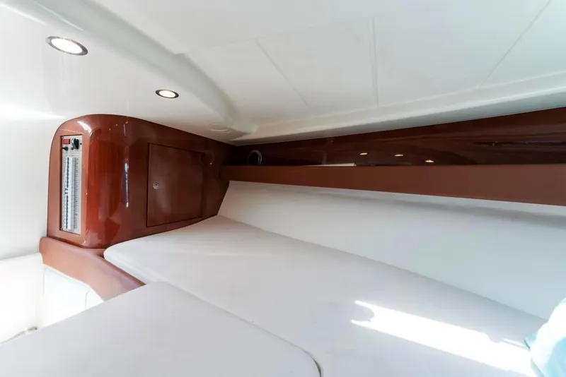 Slide: The Image of Interior cabin of a 2020 Riva Aquariva Super luxury yacht with modern design. - 23