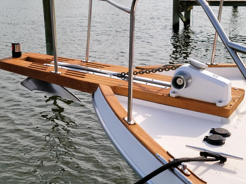 Slide: The Image of Beautiful Wood Bow Sprint & Windlass - 5