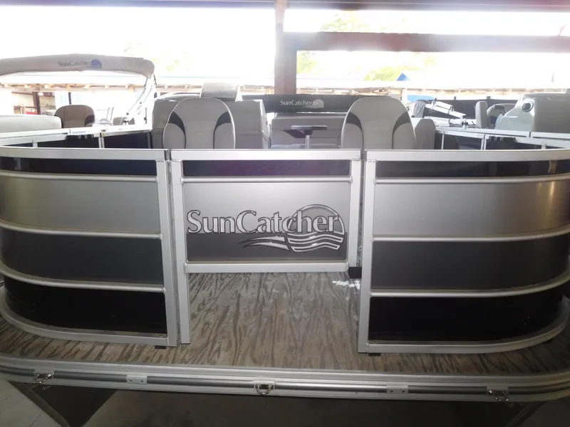 The Image of 2023 SunCatcher 20 f/c pontoon boat with seating and open deck. - 1
