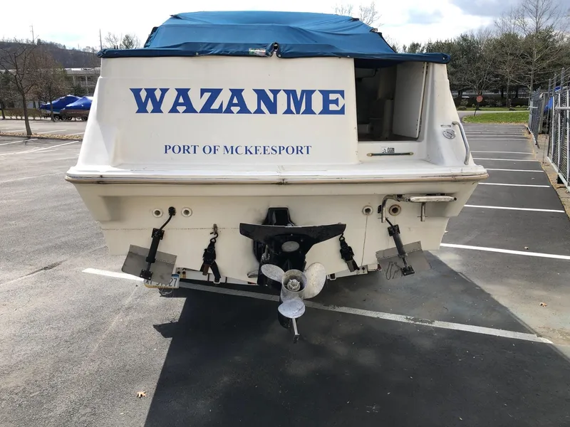 Slide: The Image of 1994 Bayliner 2655 Cierra boat named Wazanme at Port of McKeesport. - 2