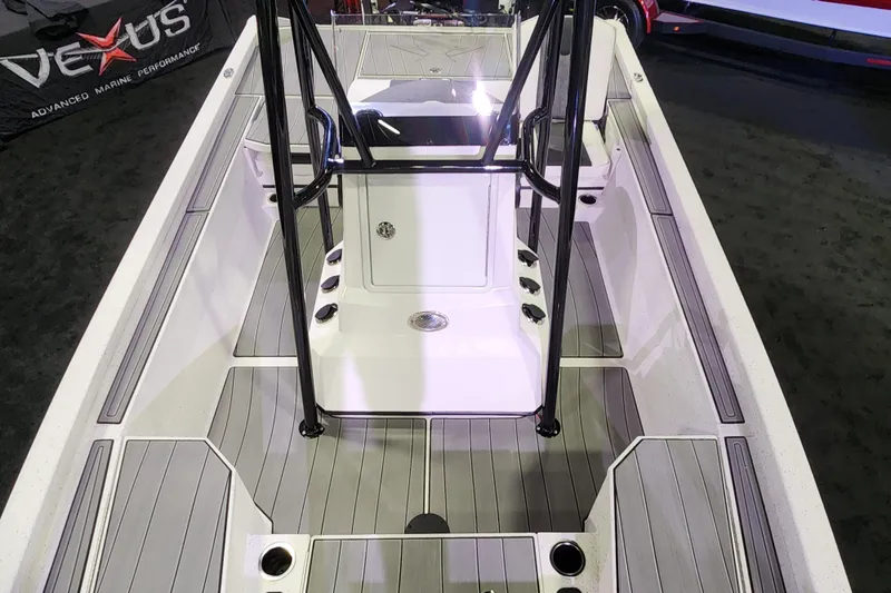 Slide: The Image of 2023 Vexus AVX2180CC boat interior with advanced marine design. - 8