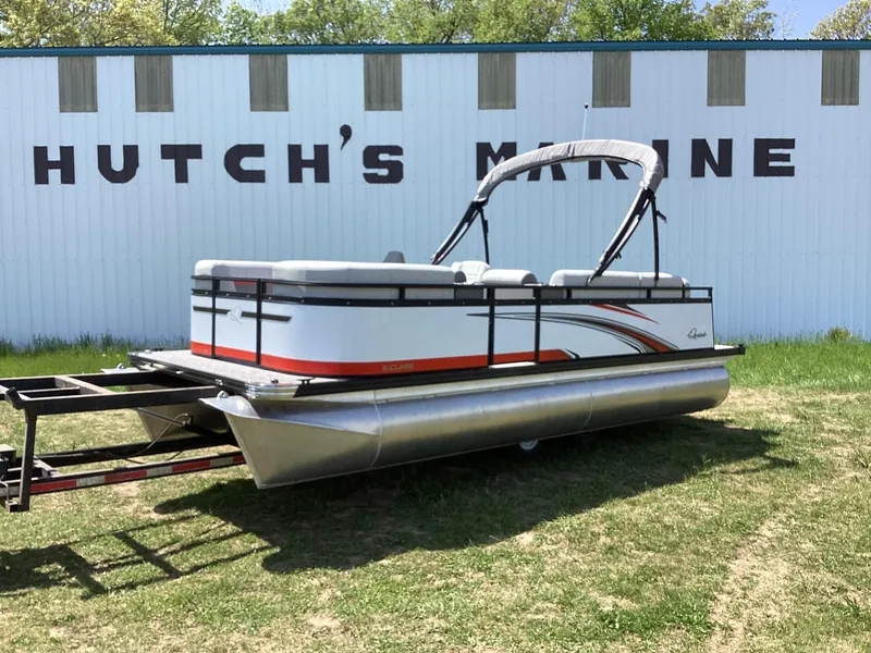 Slide: The Image of 2023 Qwest 820 Lanai L pontoon boat at Hutch's Marine. - 3