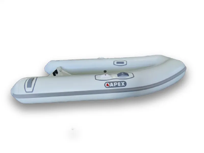 Slide: The Image of Apex A 10 Lite 2022 inflatable boat, white with grey accents. - 3
