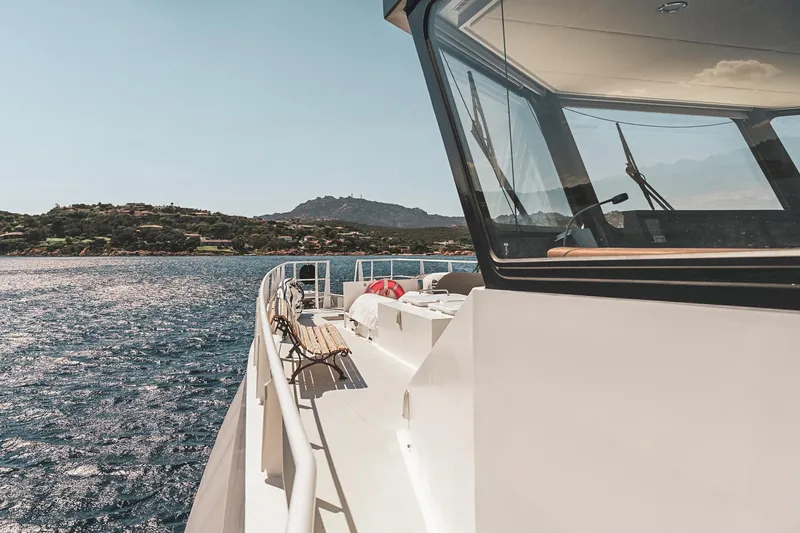 Slide: The Image of Damen YS 4508 yacht from 2019 on open sea. - 11