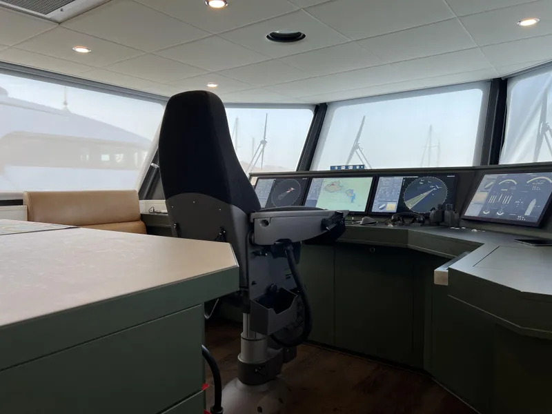 Slide: The Image of Bridge of the 2019 Damen YS 4508 yacht. - 29