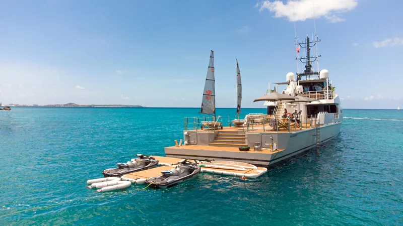 Slide: The Image of Luxury yacht Damen YS 4508 from 2019 in turquoise sea. - 8